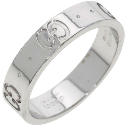 GUCCI アイコン #8 Ring K18 White Gold Ladies [Used]