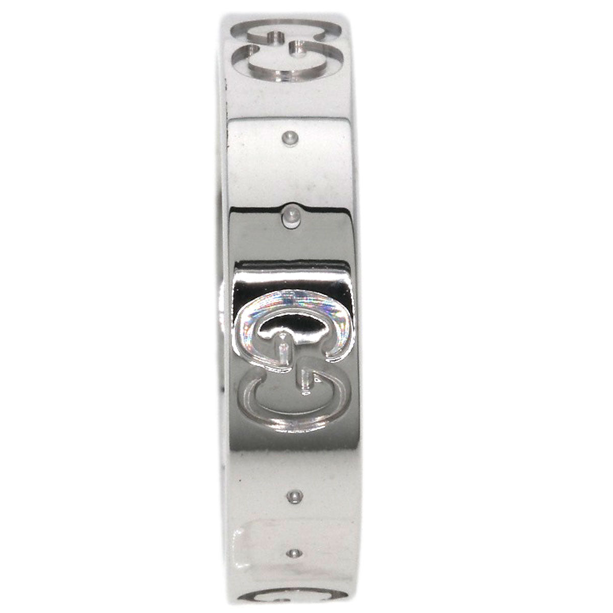 GUCCI アイコン #8 Ring K18 White Gold Ladies [Used]