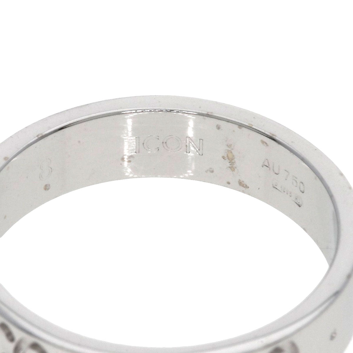GUCCI アイコン #8 Ring K18 White Gold Ladies [Used]
