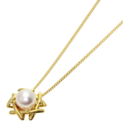 TIFFANY&Co. Kiss Around Pearl Pearl Necklace K18 Yellow Gold Ladies [Used]