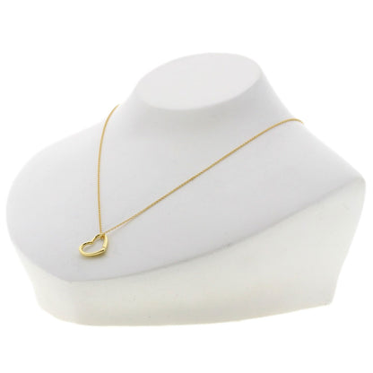 TIFFANY&Co. Open heart Necklace K18 Yellow Gold Ladies [Used]