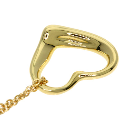 TIFFANY&Co. Open heart Necklace K18 Yellow Gold Ladies [Used]