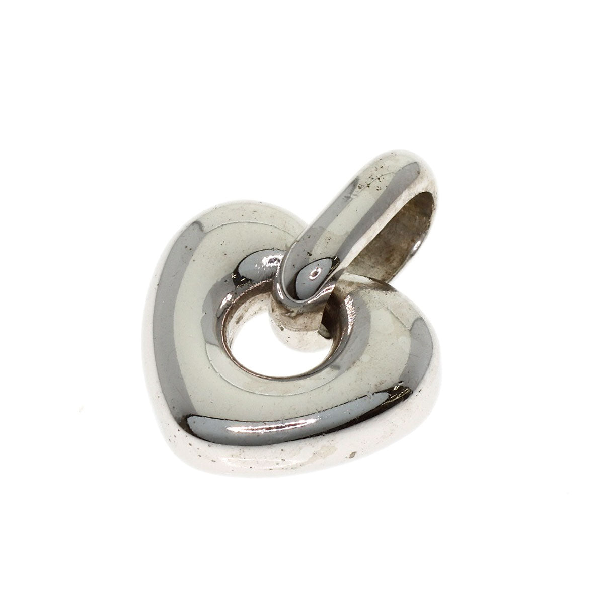 TASAKI heart Pendant top Silver Ladies [Used]