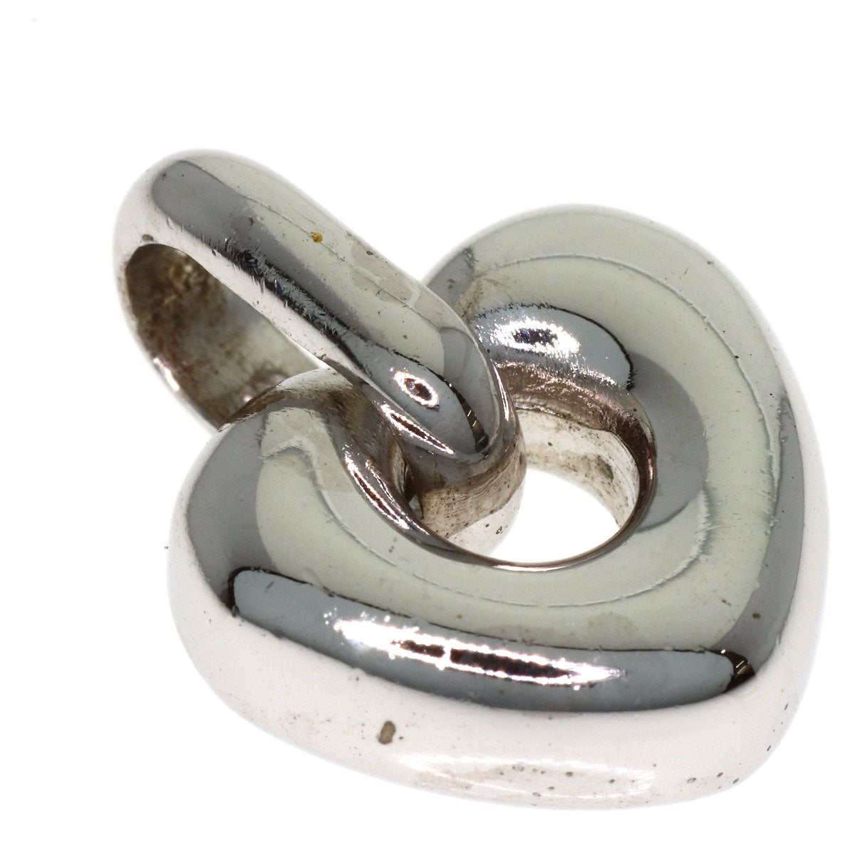 TASAKI heart Pendant top Silver Ladies [Used]
