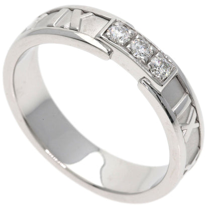 TIFFANY&Co. Atlas 3P Diamond Ring K18 White Gold unisex [Used]