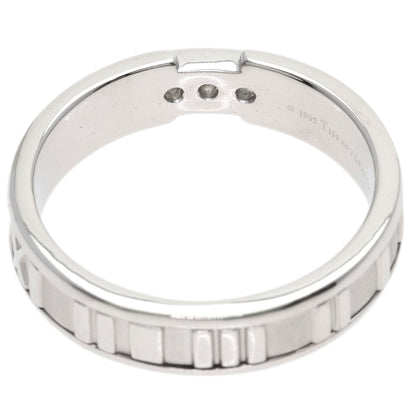 TIFFANY&Co. Atlas 3P Diamond Ring K18 White Gold unisex [Used]