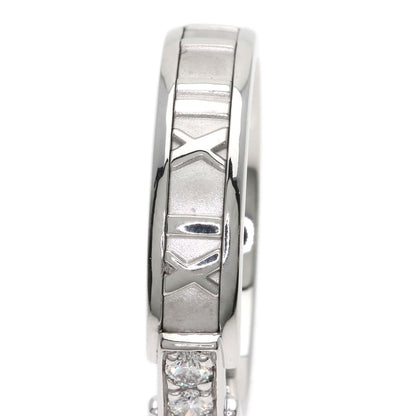 TIFFANY&Co. Atlas 3P Diamond Ring K18 White Gold unisex [Used]