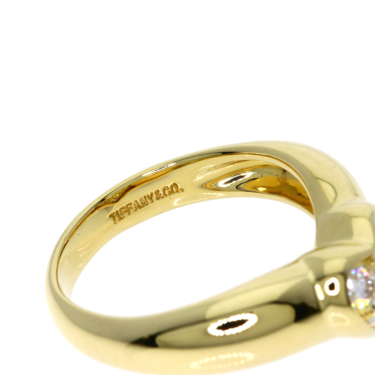 TIFFANY&Co. Friendship Diamond Ring K18 Yellow Gold Ladies [Used]