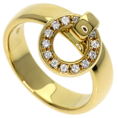 TIFFANY&Co. Door knock Diamond Ring K18 Yellow Gold Ladies [Used]