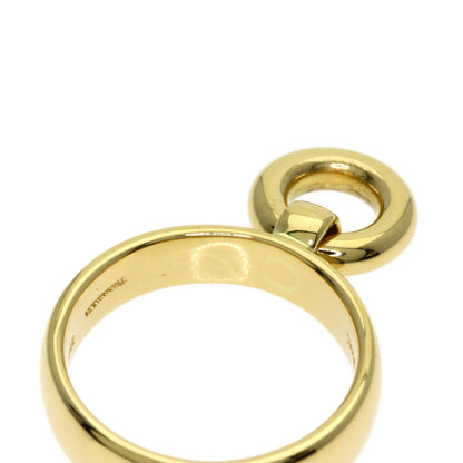 TIFFANY&Co. Door knock Diamond Ring K18 Yellow Gold Ladies [Used]