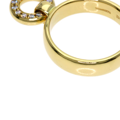 TIFFANY&Co. Door knock Diamond Ring K18 Yellow Gold Ladies [Used]