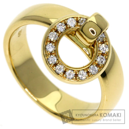 TIFFANY&Co. Door knock Diamond Ring K18 Yellow Gold Ladies [Used]
