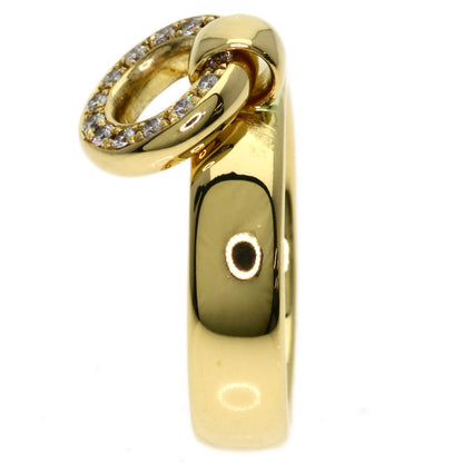 TIFFANY&Co. Door knock Diamond Ring K18 Yellow Gold Ladies [Used]