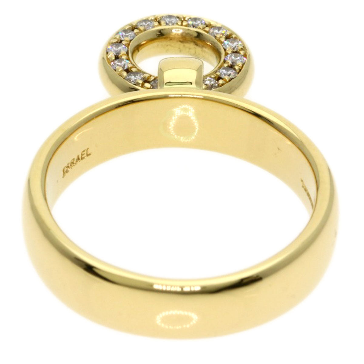 TIFFANY&Co. Door knock Diamond Ring K18 Yellow Gold Ladies [Used]