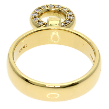 TIFFANY&Co. Door knock Diamond Ring K18 Yellow Gold Ladies [Used]