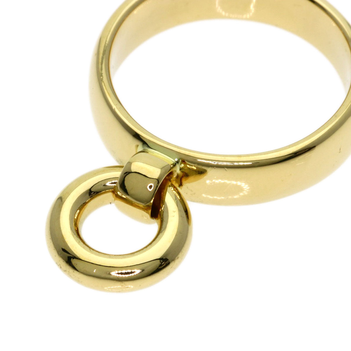 TIFFANY&Co. Door knock Diamond Ring K18 Yellow Gold Ladies [Used]
