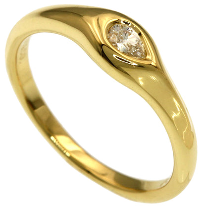 TIFFANY&Co. Pear-shaped 1P diamond Ring K18 Yellow Gold Ladies [Used]