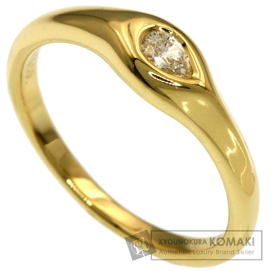 TIFFANY&Co. Pear-shaped 1P diamond Ring K18 Yellow Gold Ladies [Used]