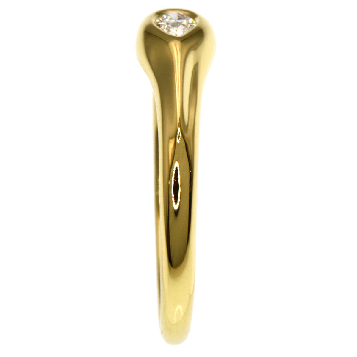TIFFANY&Co. Pear-shaped 1P diamond Ring K18 Yellow Gold Ladies [Used]