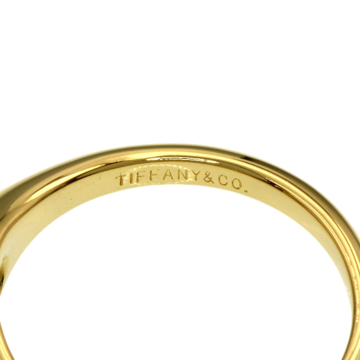 TIFFANY&Co. Pear-shaped 1P diamond Ring K18 Yellow Gold Ladies [Used]