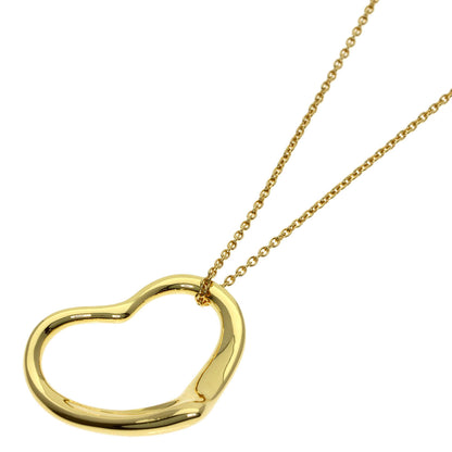 TIFFANY&Co. Open heart Necklace K18 Yellow Gold Ladies [Used]