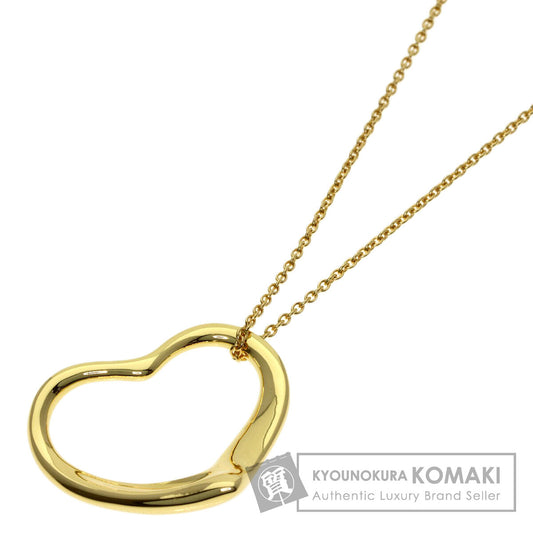 TIFFANY&Co. Open heart Necklace K18 Yellow Gold Ladies [Used]