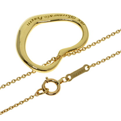 TIFFANY&Co. Open heart Necklace K18 Yellow Gold Ladies [Used]