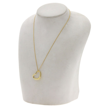 TIFFANY&Co. Open heart Necklace K18 Yellow Gold Ladies [Used]