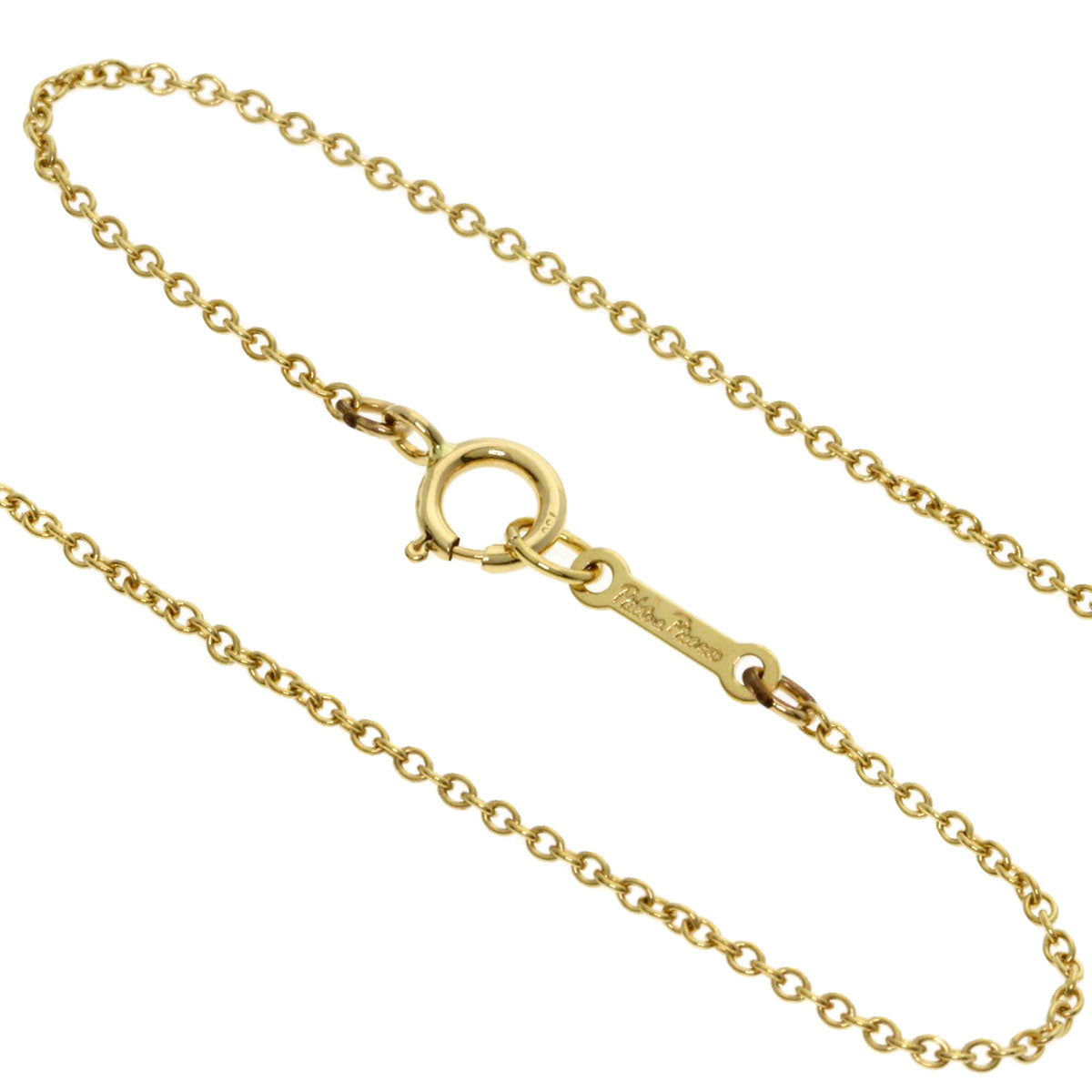 TIFFANY&Co. kiss Necklace K18 Yellow Gold Ladies [Used]