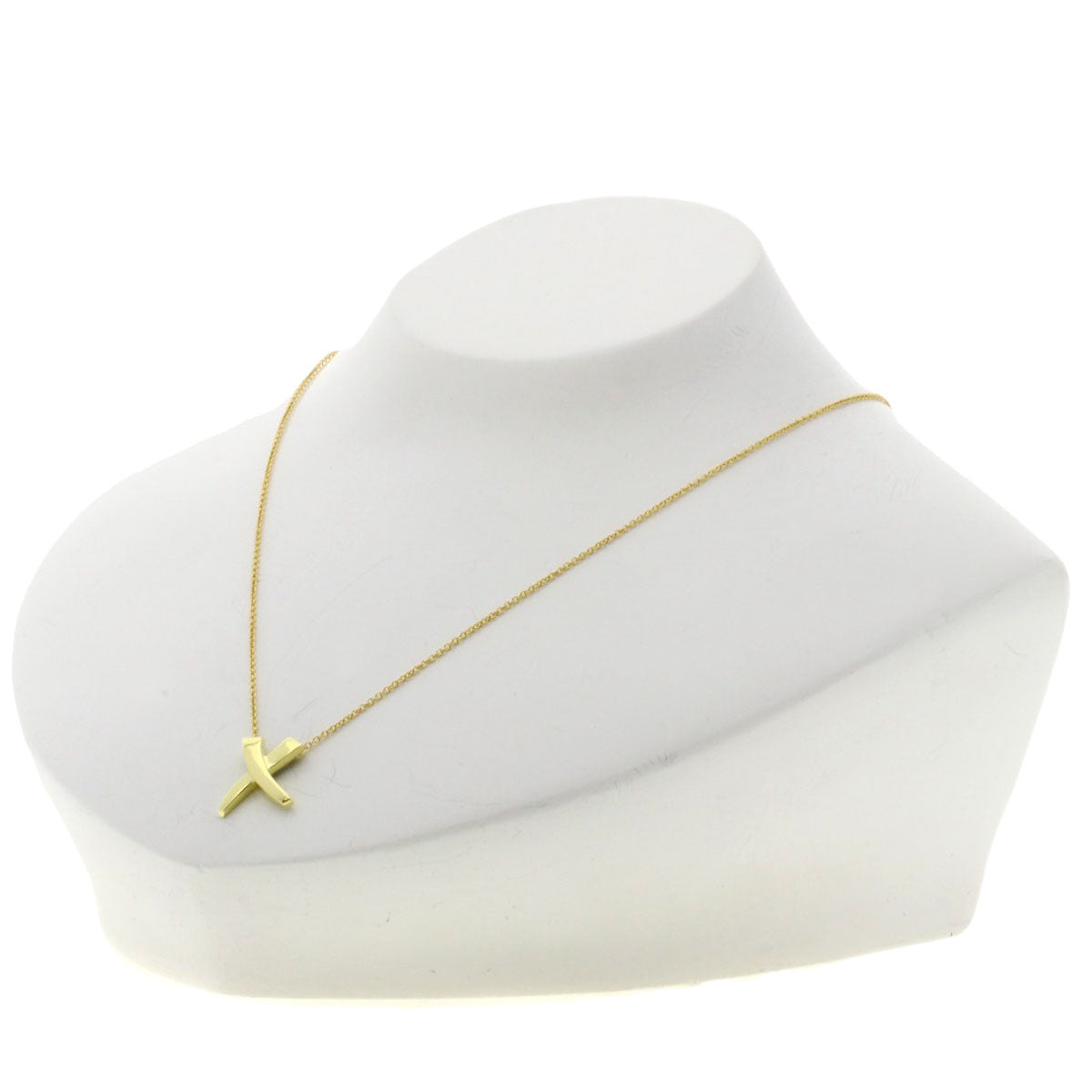 TIFFANY&Co. kiss Necklace K18 Yellow Gold Ladies [Used]