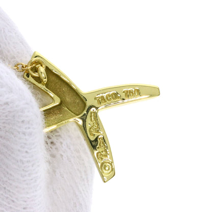TIFFANY&Co. kiss Necklace K18 Yellow Gold Ladies [Used]