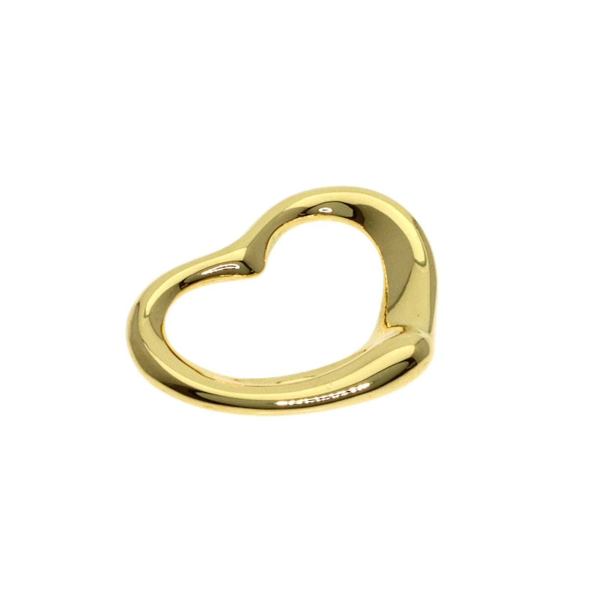 TIFFANY&Co. Open heart Pendant top K18 Yellow Gold Ladies [Used]