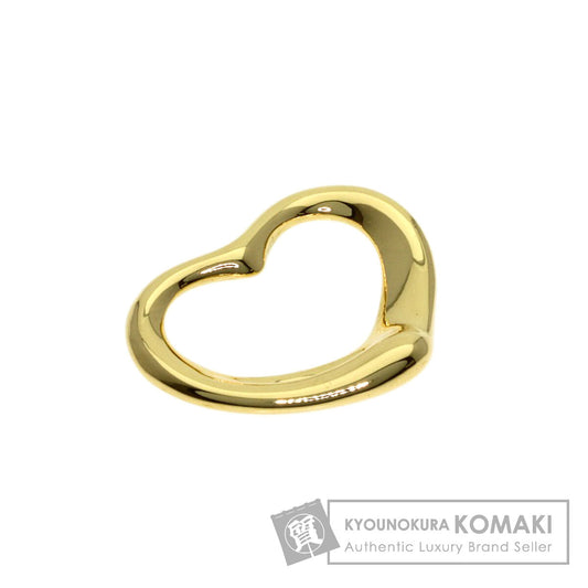TIFFANY&Co. Open heart Pendant top K18 Yellow Gold Ladies [Used]