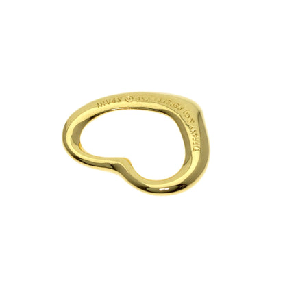 TIFFANY&Co. Open heart Pendant top K18 Yellow Gold Ladies [Used]