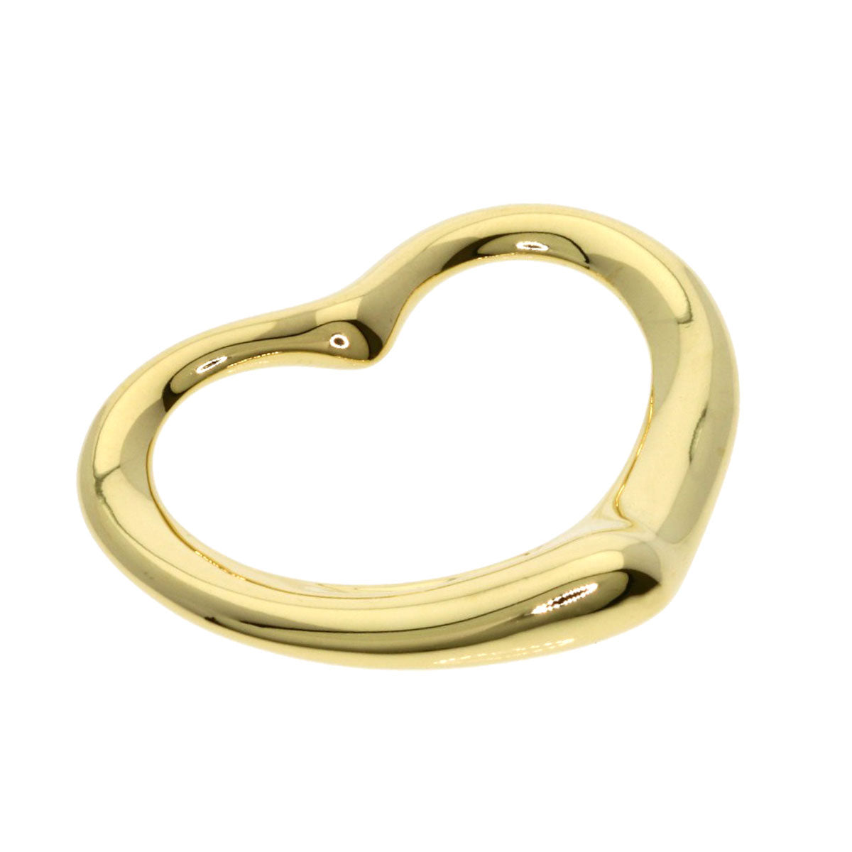 TIFFANY&Co. Open heart Pendant top K18 Yellow Gold Ladies [Used]