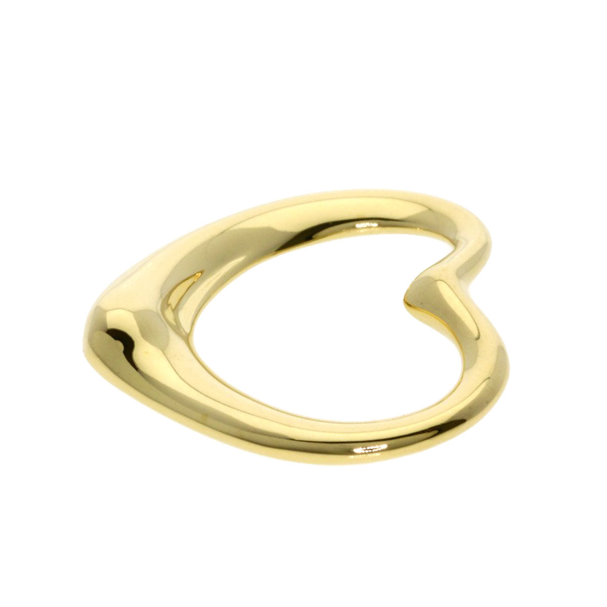 TIFFANY&Co. Open heart Pendant top K18 Yellow Gold Ladies [Used]
