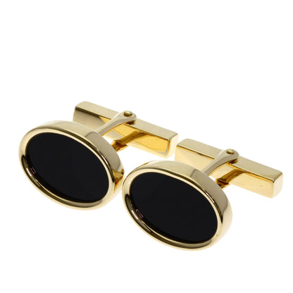 TIFFANY&Co. Onyx cuffs K14 Yellow Gold mens [Used]
