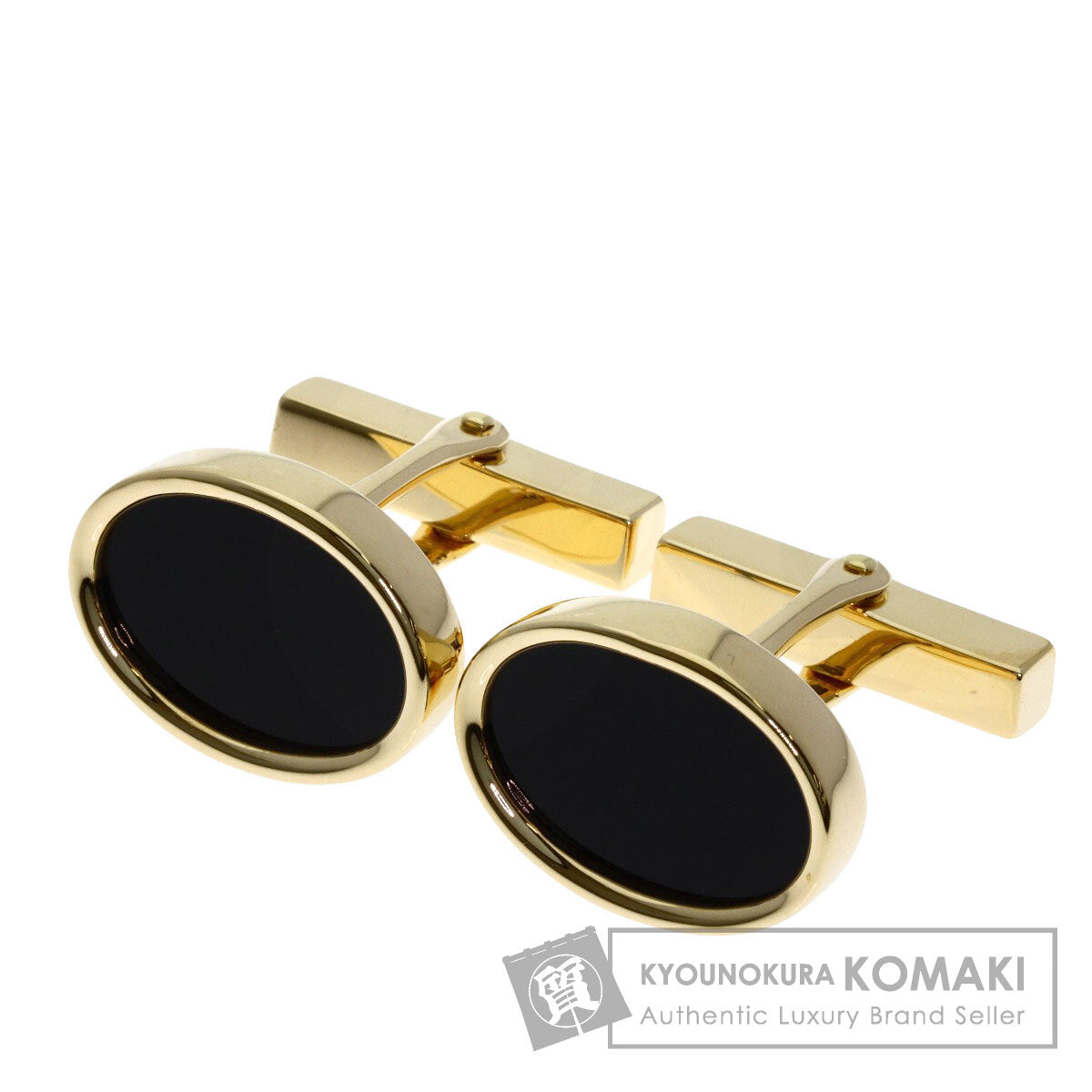 TIFFANY&Co. Onyx cuffs K14 Yellow Gold mens [Used]
