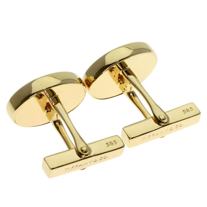 TIFFANY&Co. Onyx cuffs K14 Yellow Gold mens [Used]