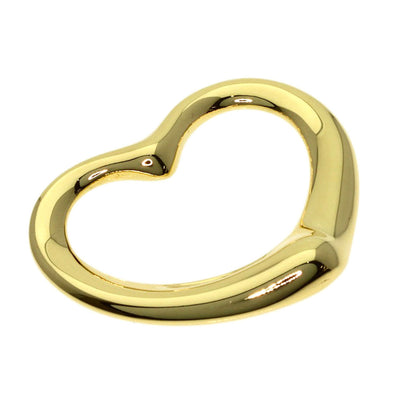 TIFFANY&Co. Open heart Pendant top K18 Yellow Gold Ladies [Used]