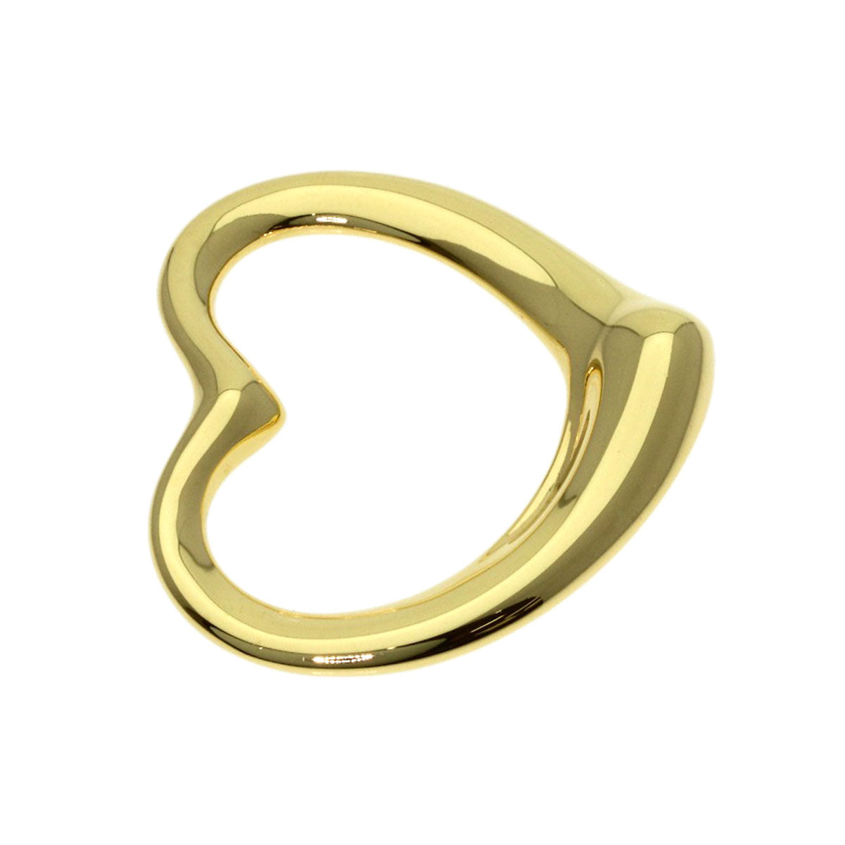 TIFFANY&Co. Open heart Pendant top K18 Yellow Gold Ladies [Used]