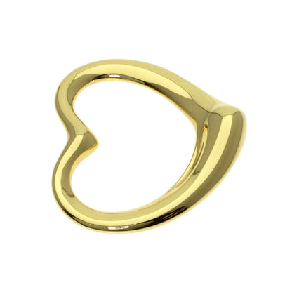 TIFFANY&Co. Open heart Pendant top K18 Yellow Gold Ladies [Used]