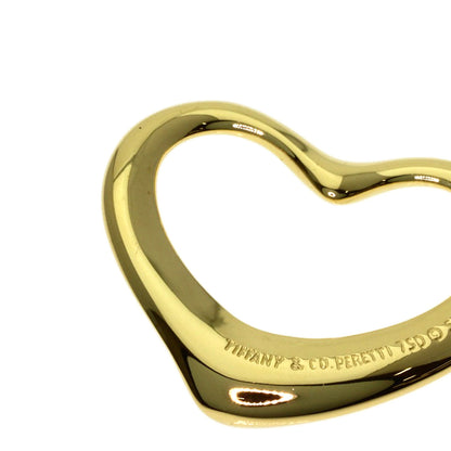 TIFFANY&Co. Open heart Pendant top K18 Yellow Gold Ladies [Used]