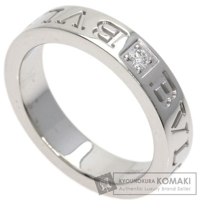 BVLGARI Double logo Diamond Ring K18 White Gold Ladies [Used]