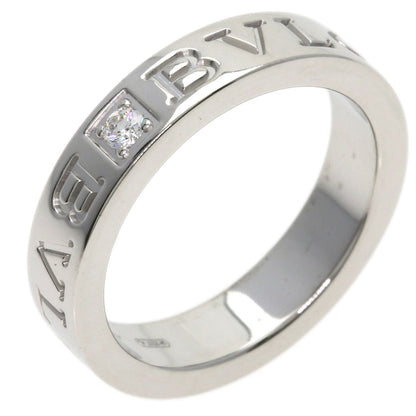 BVLGARI Double logo Diamond Ring K18 White Gold Ladies [Used]