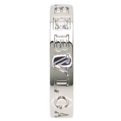 BVLGARI Double logo Diamond Ring K18 White Gold Ladies [Used]