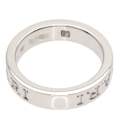 BVLGARI Double logo Diamond Ring K18 White Gold Ladies [Used]