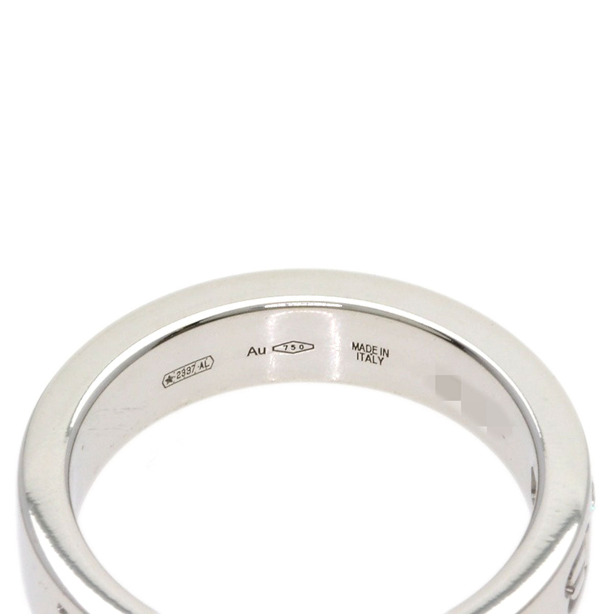 BVLGARI Double logo Diamond Ring K18 White Gold Ladies [Used]