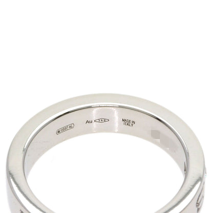 BVLGARI Double logo Diamond Ring K18 White Gold Ladies [Used]