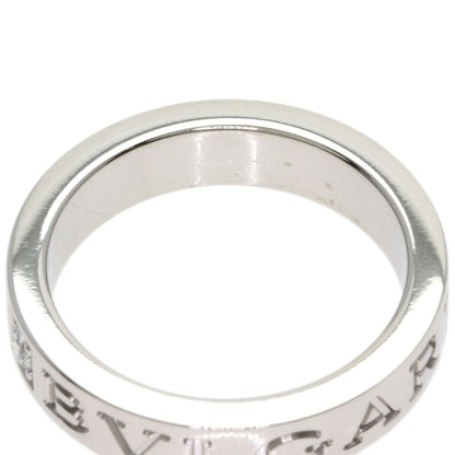 BVLGARI Double logo Diamond Ring K18 White Gold Ladies [Used]
